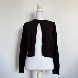 Black button up cardigan.